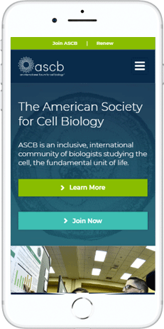 A WordPress website developed by Advanced Systemics for The American Society for Cell Biology