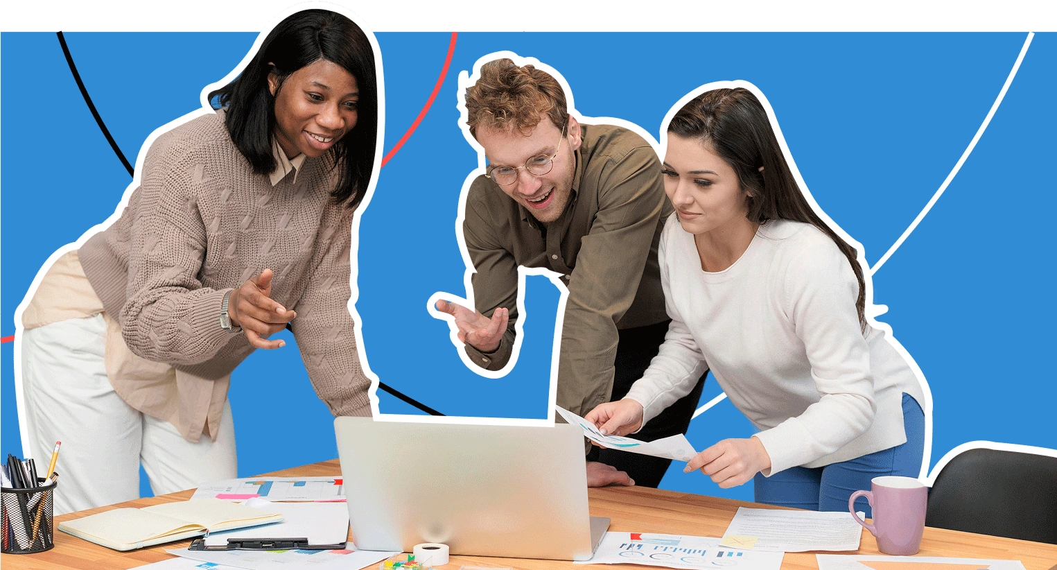 Marketing automation services team analyzing customer journey and CRM workflows for lead conversion