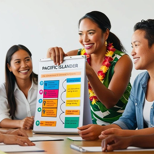 Nonprofit team receiving training and long-term website development support during a collaborative workshop