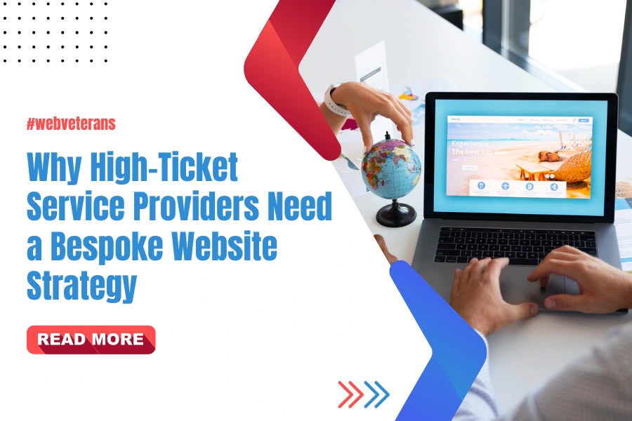 Custom web design agency creating a bespoke website strategy for high-ticket service providers