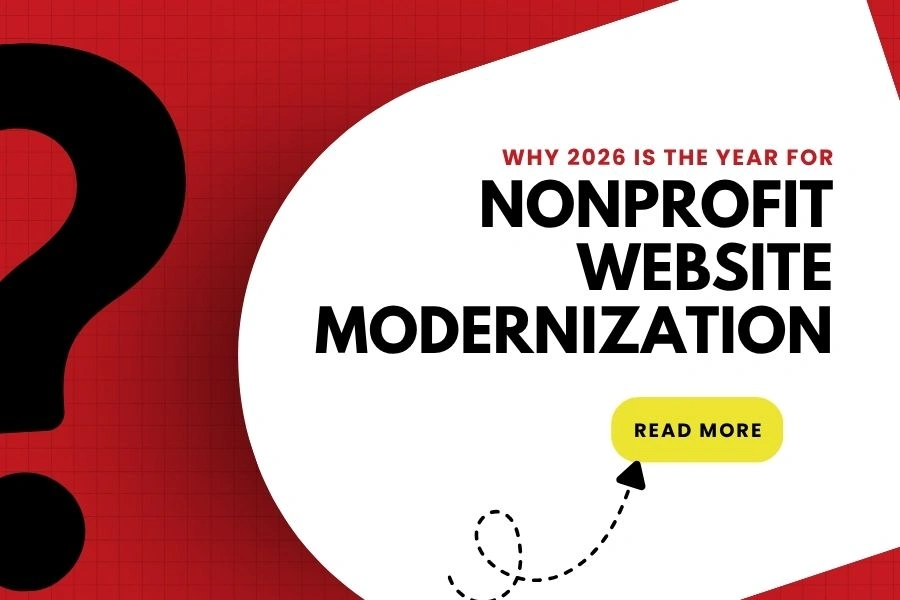 Nonprofit website modernization in 2026 - featured blog post banner by Advanced Systemics
