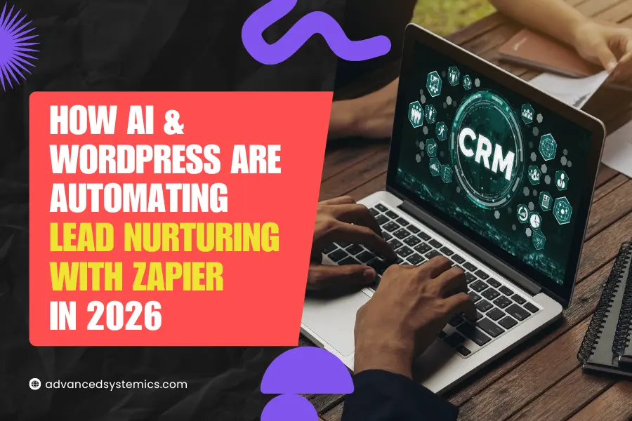 WordPress automation workflow powered by AI and Zapier for lead nurturing in 2026