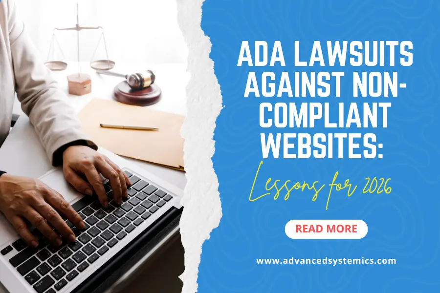 Government Website Accessibility audit identifying ADA compliance risks and Section 508 barriers for public sector agencies in 2026