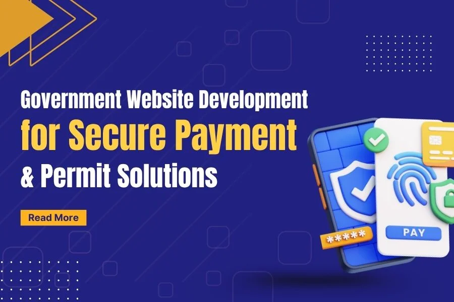 Government website development team building a secure payment and permit portal for a U.S. agency