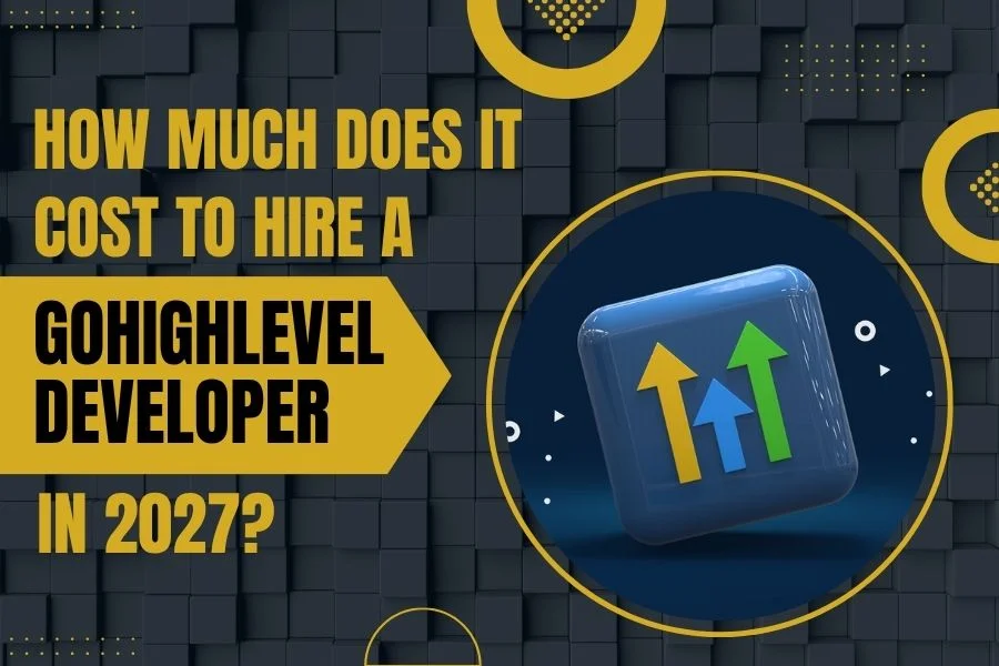 Breakdown chart showing GoHighLevel developer cost by hourly rate and project type